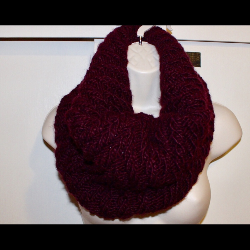 Fuzzy red scarf